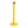 Poteau à sangle avec base fine en métal
