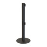 Poteau double sangle avec base fine en métal