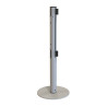 Poteau double sangle avec base fine en métal