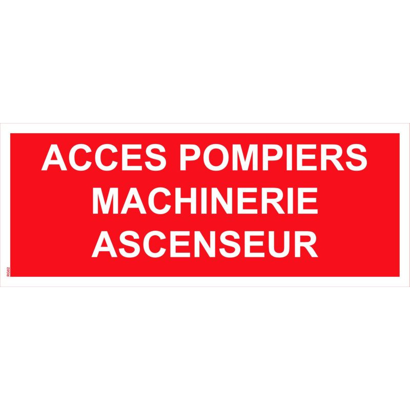Panneau accès pompier machinerie ascenseur Panneau accès pompier machinerie ascenseur
