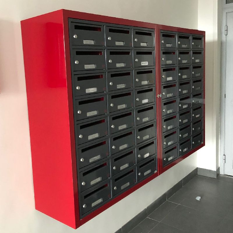 Boîte Aux Lettres Aluminium Rouge