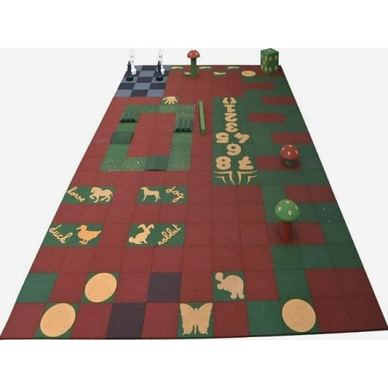 Dalle Hexdalle XE Ludique 50x50 cm - Animaux, chiffre, mots