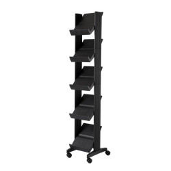 Présentoir mobile Corner 5 tablettes - Paperflow EasyDisplays