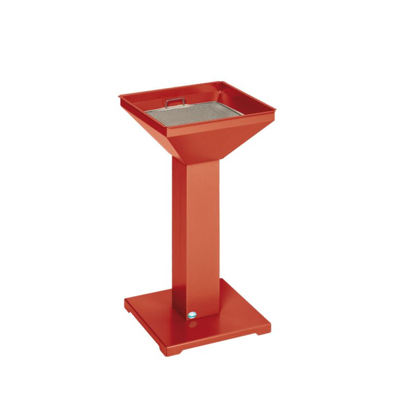 Cendrier sur pied base autostable - Acier Cendrier sur pied base autostable - Acier