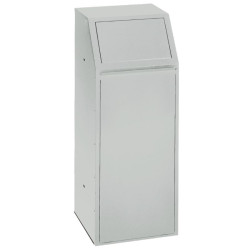 Poubelle tri sélectif à trappe acier - 68L