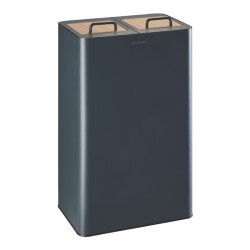 Poubelle de tri sélectif 2 x 40 litres + couvercles - Venus Signature
