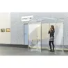 Abri fumeur isolé - Pieds métal zingué