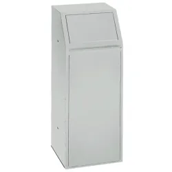 Poubelle tri sélectif à trappe acier - 68L