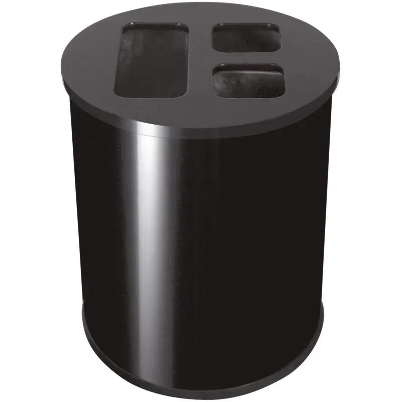 Corbeille tri sélectif 3 compartiments calibrés pour bureau Probbax
