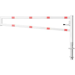 Barrière pivotante avec verrouillage automatique