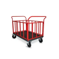 Chariot à 4 ridelles tubulaires