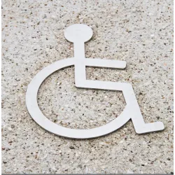 Plaque en inox de stationnement