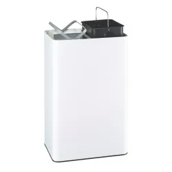 Poubelle de tri sélectif 2 bacs 40 litres Rossignol Venus