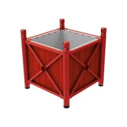 Bac à palmier acier et bois Province City