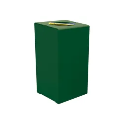 Corbeille Kub tri séléctif 60 litres tout acier ou en bois