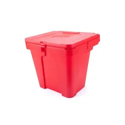 Cuve empilable à sable 110 L en plastique avec couvercle