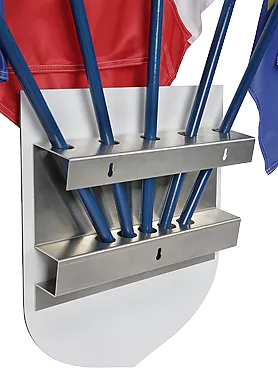 Chassis en aluminium pour fixation de drapeaux