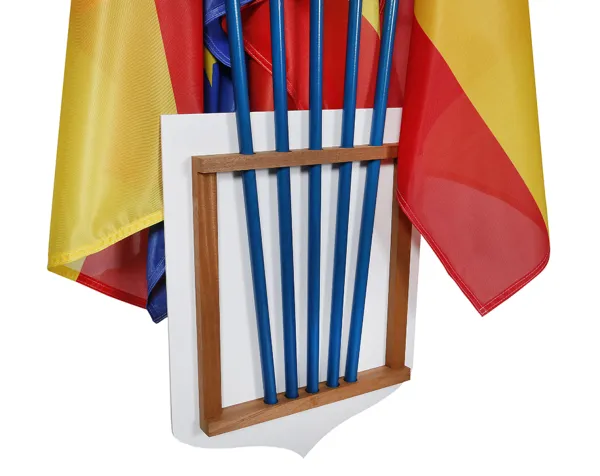 Chassis en bois pour fixation de drapeaux