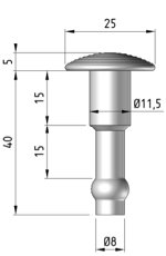 Clou podotactile Ingenio à frapper version 3