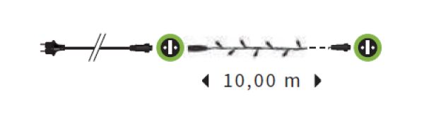 Mode d'emploi de la guirlande lED 10m