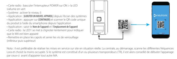 Appairage d'un équipement TZ4 par QR code