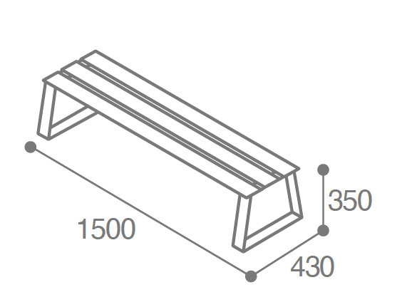 dimensions banquette ninou 3 places