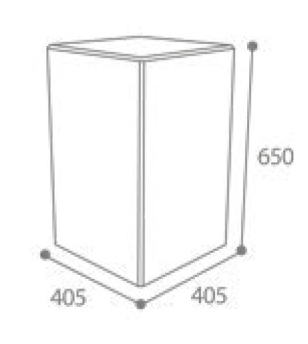 Dimensions borne carry en béton