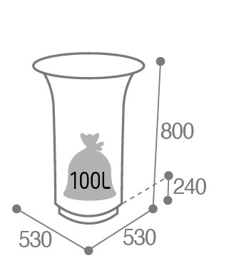 Dimensions corbeille lylia