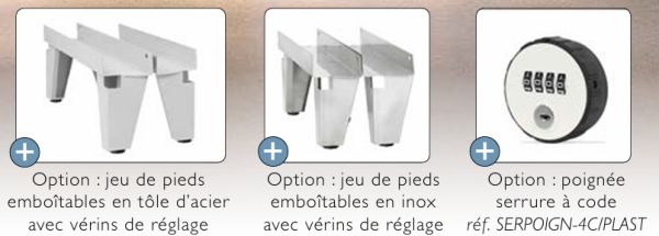 Liste des options supplémentaires des vestiaires ligne 20