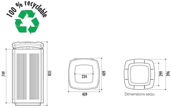 vue ensemble poubelle toscana
