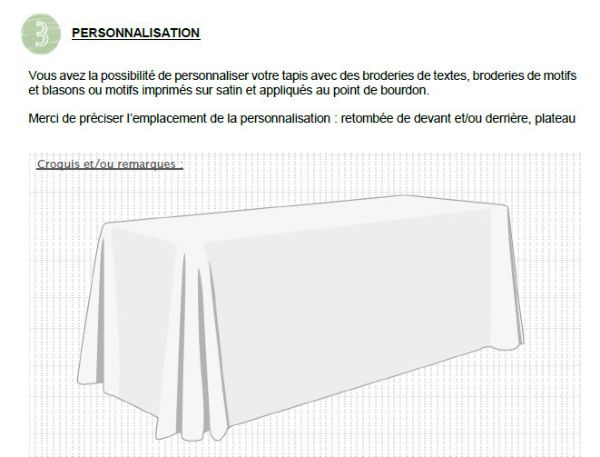 Guide de choix du tapis de table Prestige Guide technique pour le choix du tapis de table Prestige