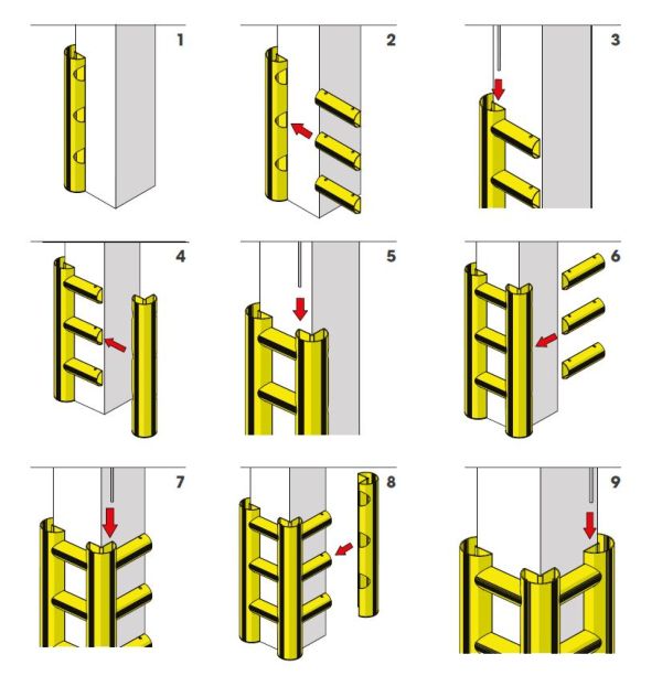 Notice de montage de la protection de poteau en pvc Guide de montage de la protection de poteau en PVC