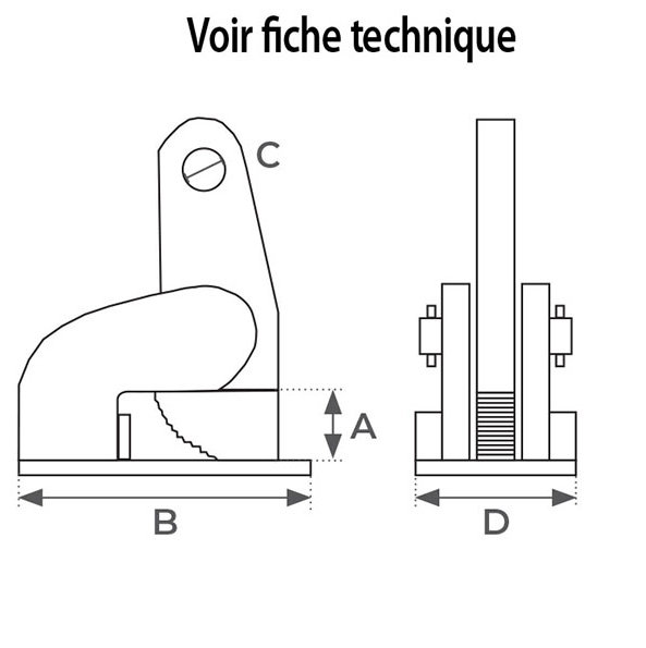 pince pour tote plate