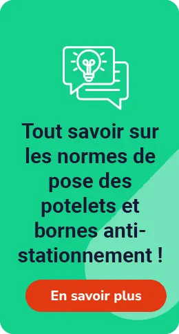 Borne caoutchouc anti-stationnement